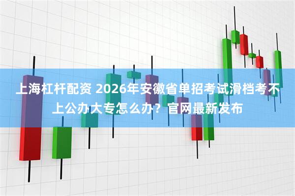 上海杠杆配资 2026年安徽省单招考试滑档考不上公办大专怎么办？官网最新发布